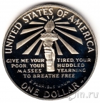 США 1 доллар 1986 Остров Эллис (Proof)