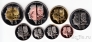 Остров Синт-Эстатиус набор 8 монет 2011 Морская фауна