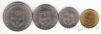 Португалия набор 4 монеты 1982 Хоккей на траве