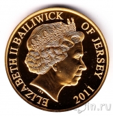 Джерси 50 пенсов 2011 60 лет Правления (2)