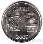 Аргентина 2 песо 2007 Нефтяная вышка
