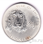 Соломоновы острова 25 долларов 2006 Год Собаки