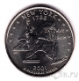 США 25 центов 2001 New York (D)