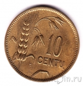 Литва 10 центов 1925