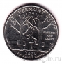 США 25 центов 2001 Vermont (P)