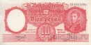 Аргентина 10 песо 1954