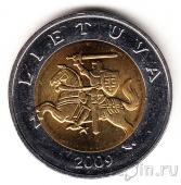 Литва 5 лит 2009