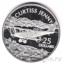Соломоновы острова 25 долларов 2003 Самолёт Curtiss Jenny