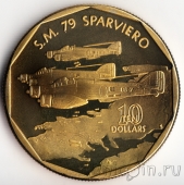 Маршалловы острова 10 долларов 1991 Самолет S.M.79