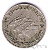 Центральноафриканские штаты 50 франков 1961