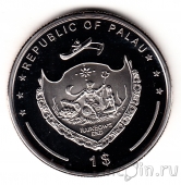 Палау 1 доллар 2009 Тропическая рыбка