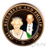 Острова Кука 1 доллар 2008 60 лет Свадьбы