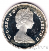 Великобритания 25 пенсов 1980 80 лет Королеве-Матери (серебро)