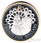 Соломоновы острова 25 долларов 2006 80 лет Елизавете II