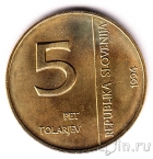 Словения 5 толаров 1994 50 лет Нацбанку