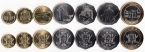 Макао набор 7 монет 1999 Передача Макао Китаю