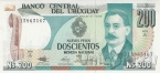 Уругвай 200 новых песо 1986