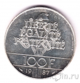 Франция 100 франков 1987 Генерал Лафайет