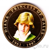 Острова Кука 1 доллар 2007 Принцесса Диана (3)