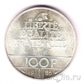 Франция 100 франков 1986 Статуя свободы