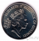 Гернси 2 фунта 1995 50 лет освобождения