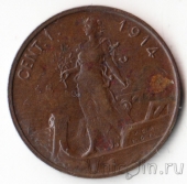 Италия 1 чентезимо 1914