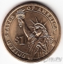 США 1 доллар 2009 №12 Захари Тейлор (D)