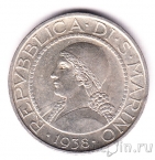 Сан-Марино 5 лир 1938