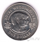 Бермуды 1 доллар 1981 Свадьба