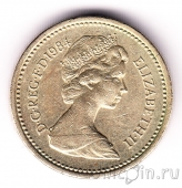 Великобритания 1 фунт 1984 Герб Шотландии