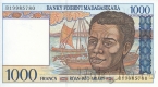Мадагаскар 1000 франков 1994