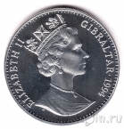 Гибралтар 1 крона 1994 Король Георг VI с пилотами