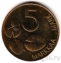 Финляндия 5 марок 1992
