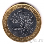 Республика Конго 4500 франков 2007 Визит Папы Иоанна-Павла II