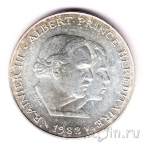 Монако 100 франков 1982 Совершеннолетие принца Альберта