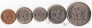 Доминиканская Респ. набор 5 монет 1967-1972
