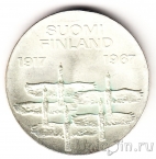 Финляндия 10 марок 1967 50 лет независимости