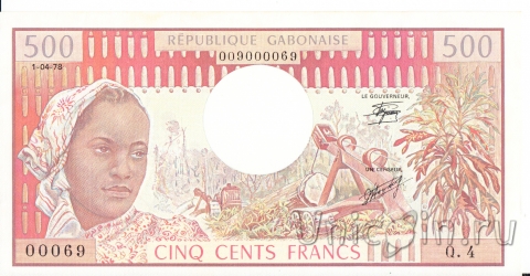 Габон 500 франков 1978