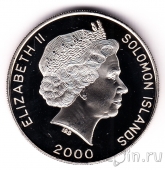 Соломоновы острова 1 доллар 2000 Плавание