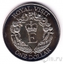 Новая Зеландия 1 доллар 1986 Визит Королевы