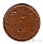 Литва 5 центов 1936