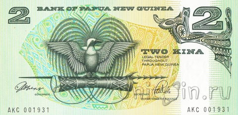 Папуа-Новая Гвинея 2 кина 1989-1991