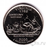 США 25 центов 2000 Virginia (P)