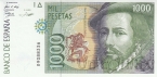 Испания 1000 песет 1992