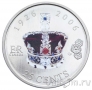 Канада 25 центов 2006 80 лет Королеве