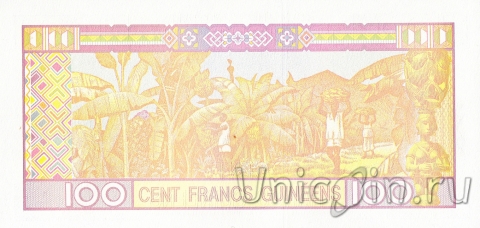 Гвинея 100 франков 2012