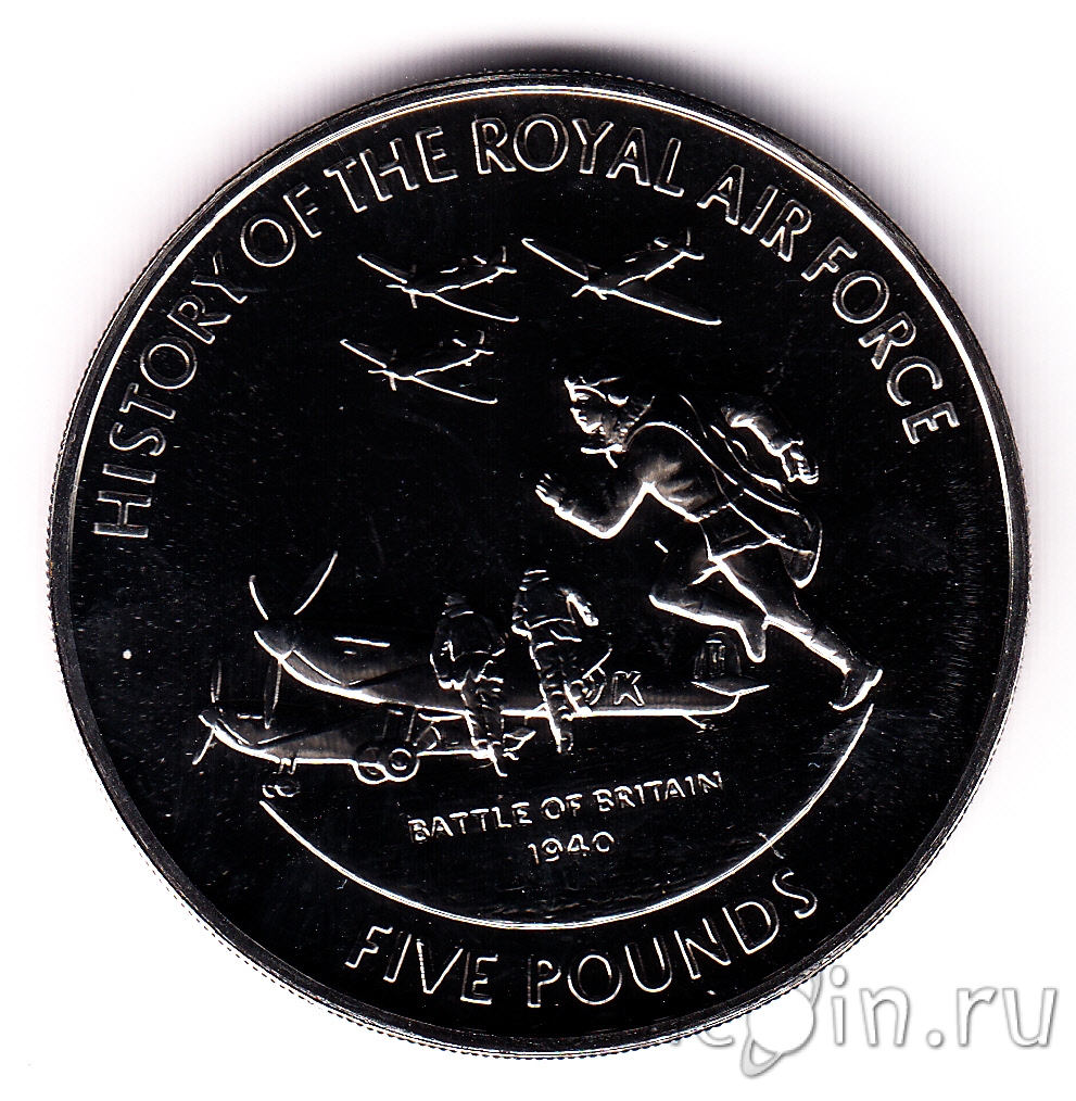 Гернси 5 фунтов 2008 Битва за Британию. Интернет-магазин монет UniCoin