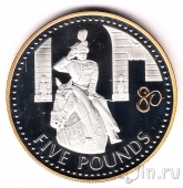 Джерси 5 фунтов 2006 80 лет Королеве Елизавете II