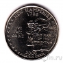 США 25 центов 2000 New Hampshire (D)
