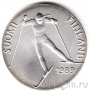 Финляндия 100 марок 1989 Лыжи